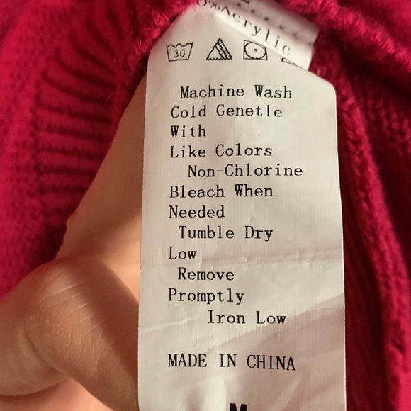 Raspberry Sweater Dress M - Picture 5 of 7